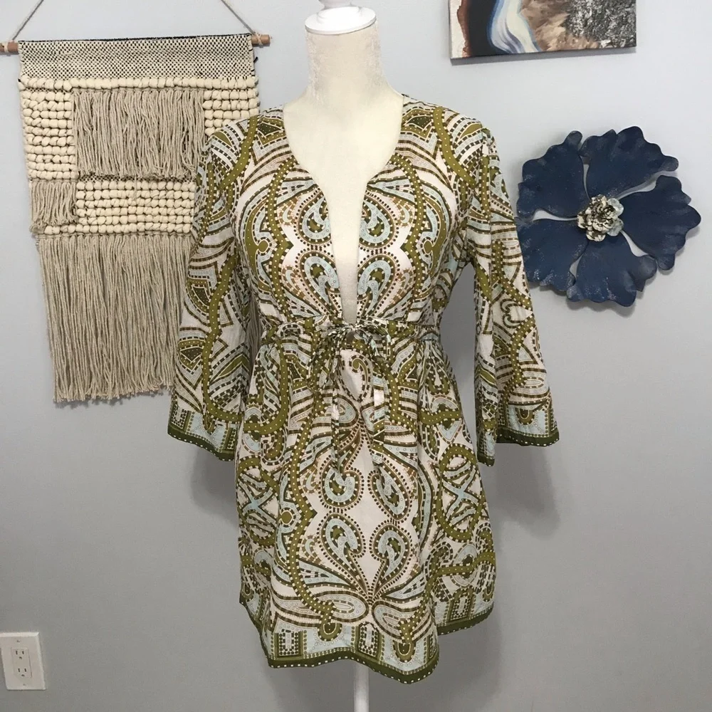 J. Crew paisley peasant top